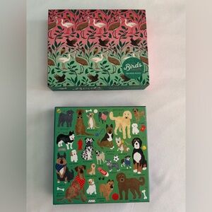 2 beautiful animal puzzles each 500 pieces. EUC.